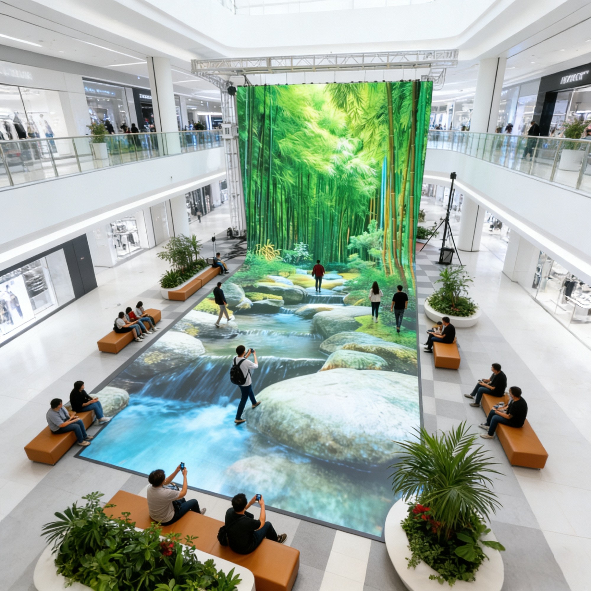 LED卷屏-地面墙面